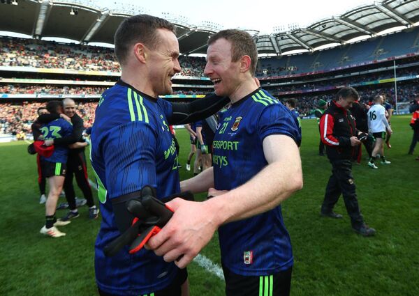 As players, Andy Moran and Colm Boyle enjoyed their share of Croke Park triumphs over Kerry. The pair are aiming to experience the same in management. Picture: INPHO/James Crombie As players, Andy Moran and Colm Boyle enjoyed their share of Croke Park triumphs over Kerry. The pair are aiming to experience the same in management. Picture: INPHO/James Crombie