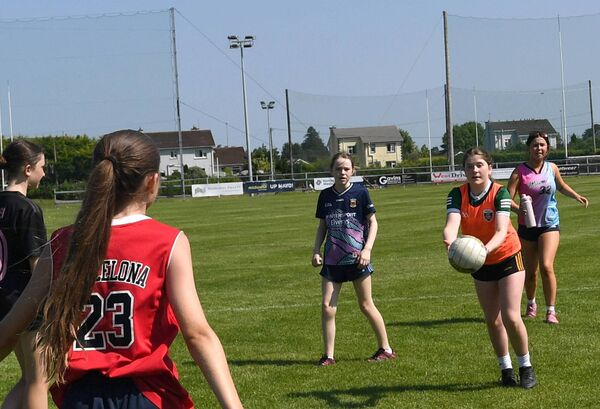 A group of young footballers enjoying the drills at the annual Cúl Camp held last week at Ballyhaunis GAA Club - the home of Mayo captain Jack Coyne. A group of young footballers enjoying the drills at the annual Cúl Camp held last week at Ballyhaunis GAA Club - the home of Mayo captain Jack Coyne.