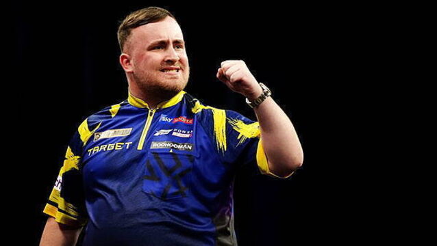Luke Littler powers past Dirk van Duijvenbode to reach World Matchplay final
