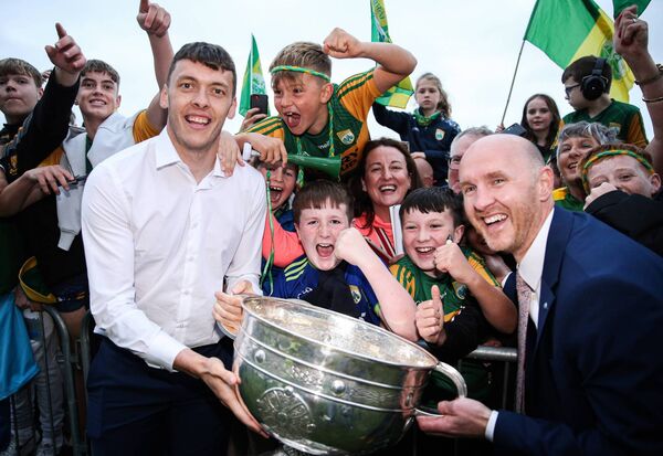 Current Mayo coach Paddy Tally with David Clifford, Kerry fans and the Sam Maguire Cup after the Kingdom's 2022 win. Picture: INPHO/Tom Maher Current Mayo coach Paddy Tally with David Clifford, Kerry fans and the Sam Maguire Cup after the Kingdom's 2022 win. Picture: INPHO/Tom Maher