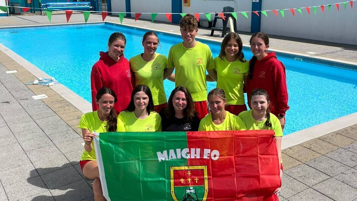 Local Notes: Staff of Charlestown Swimming Pool displaying their support for Mayo ahead of All Ireland final.