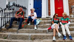 <p>Mayo football supporters are pictured enjoying the sunshine in Dublin ahead of the All-Ireland Senior Football Final against Kerry. Picture: INPHO/James Crombie</p> <p>Mayo football supporters are pictured enjoying the sunshine in Dublin ahead of the All-Ireland Senior Football Final against Kerry. Picture: INPHO/James Crombie</p>