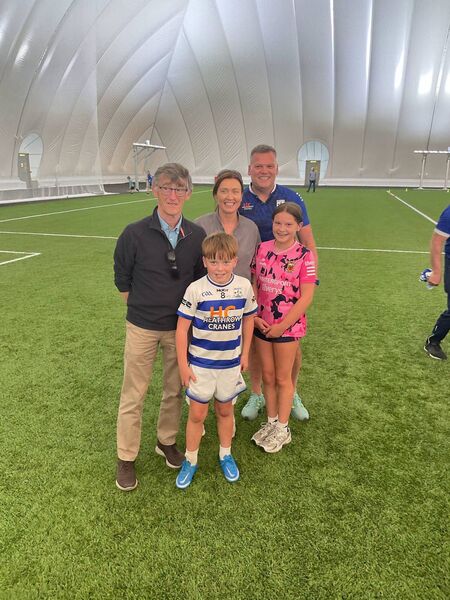 Ross was delighted to meet Connacht GAA CEO John Prenty who hailed the youngster's generosity.