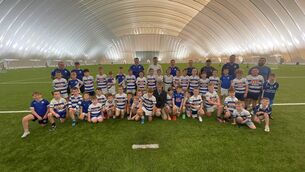 <p>Ross and his teammates with Connacht GAA CEO John Prenty in the new Air Dome.</p> <p>Ross and his teammates with Connacht GAA CEO John Prenty in the new Air Dome.</p>