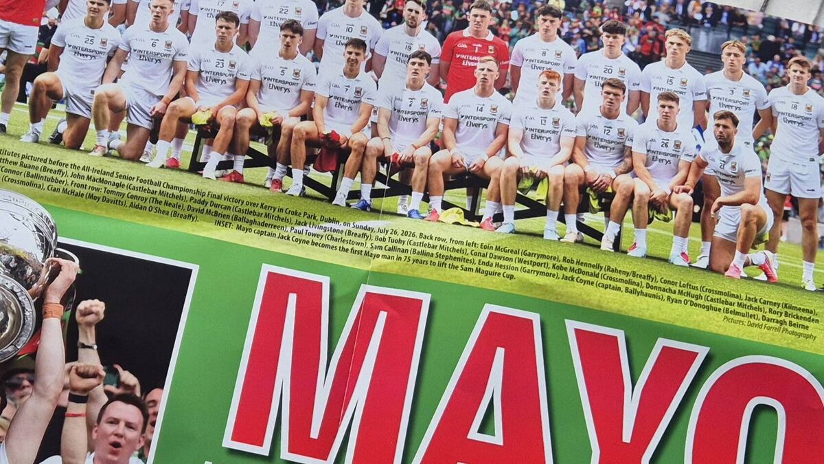 Free poster of Mayo's All-Ireland champions in today's Western People