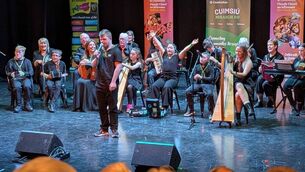 <p>The group performing to a packed house in Belfast at this year's Fleadh.</p> <p>The group performing to a packed house in Belfast at this year's Fleadh.</p>