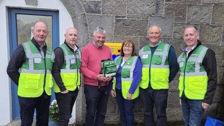 Local Notes: Castleconnor Community First Responder Group donate new outdoor defibrillator cabinet.