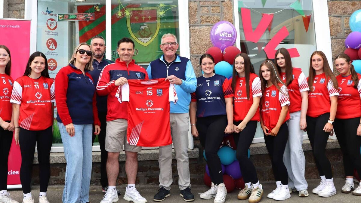 Local Notes: Presentation of jerseys to Belmullet LGFA by Vital Healthcare Pharmacy.