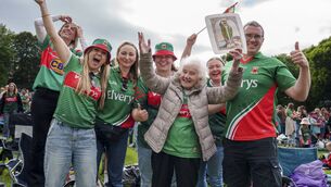<p>Mayo fans at the Mall in Castlebar</p> <p>Mayo fans at the Mall in Castlebar</p>