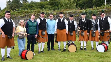 Local Notes: Midfield Pipe Band at Swinford Heritage Day.