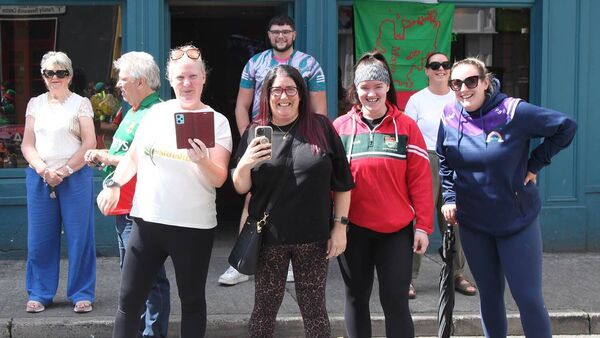 Mayo GAA fans were out in force to welcome the All-Ireland champions to Ballinrobe. Picture: Trish Forde Mayo GAA fans were out in force to welcome the All-Ireland champions to Ballinrobe. Picture: Trish Forde