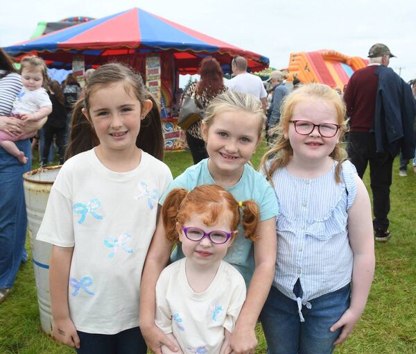 Isabella Gallagher, Esme Gallagher, Cadhla Vahey and Aoibheann Howley from Balla were at Bonniconlon Show. Picture: John O'Grady Isabella Gallagher, Esme Gallagher, Cadhla Vahey and Aoibheann Howley from Balla were at Bonniconlon Show. Picture: John O'Grady