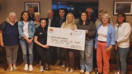 Local Notes: Easkey Fun Run cheque presentation to North West Hospice.