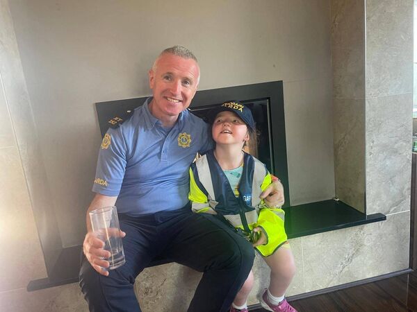 Honorary Garda Shannon Moran with Garda John Monaghan Honorary Garda Shannon Moran with Garda John Monaghan