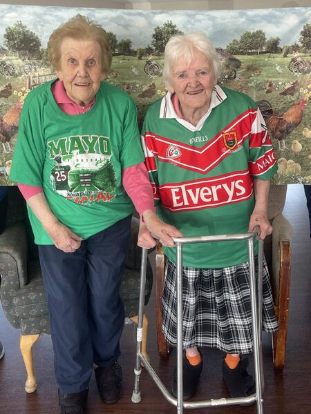 Bernadette Gallagher and Harriet Hoban were cheering for Mayo.