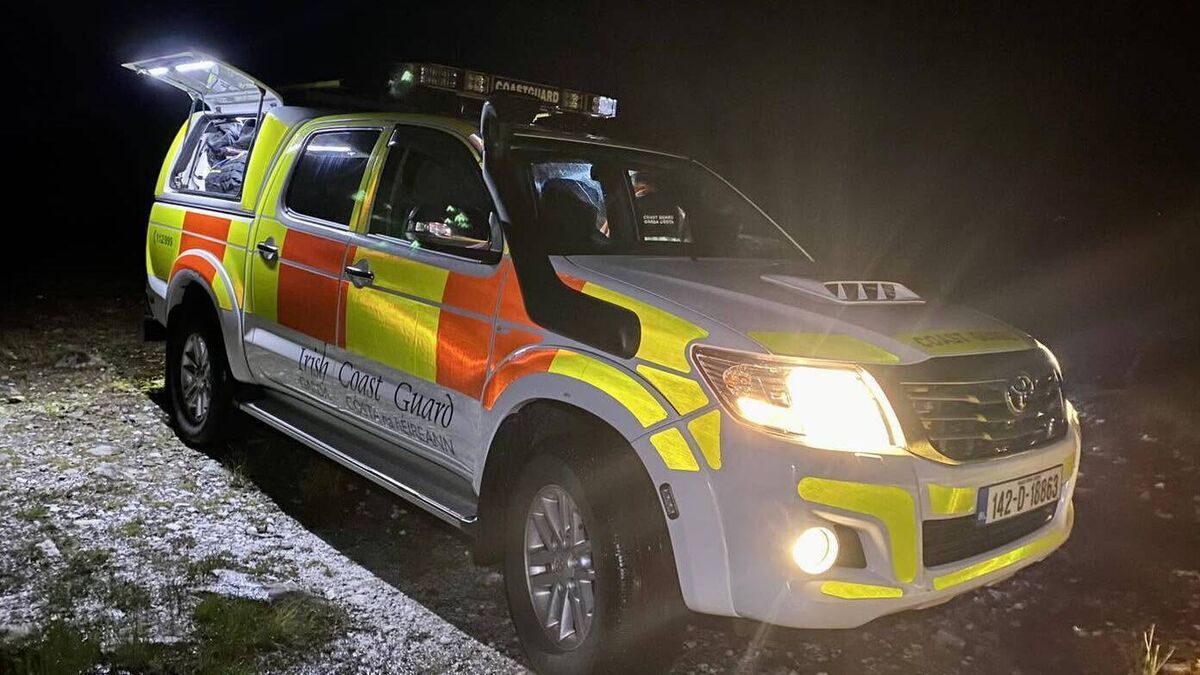 Coastguard rescue climber from Mayo mountain