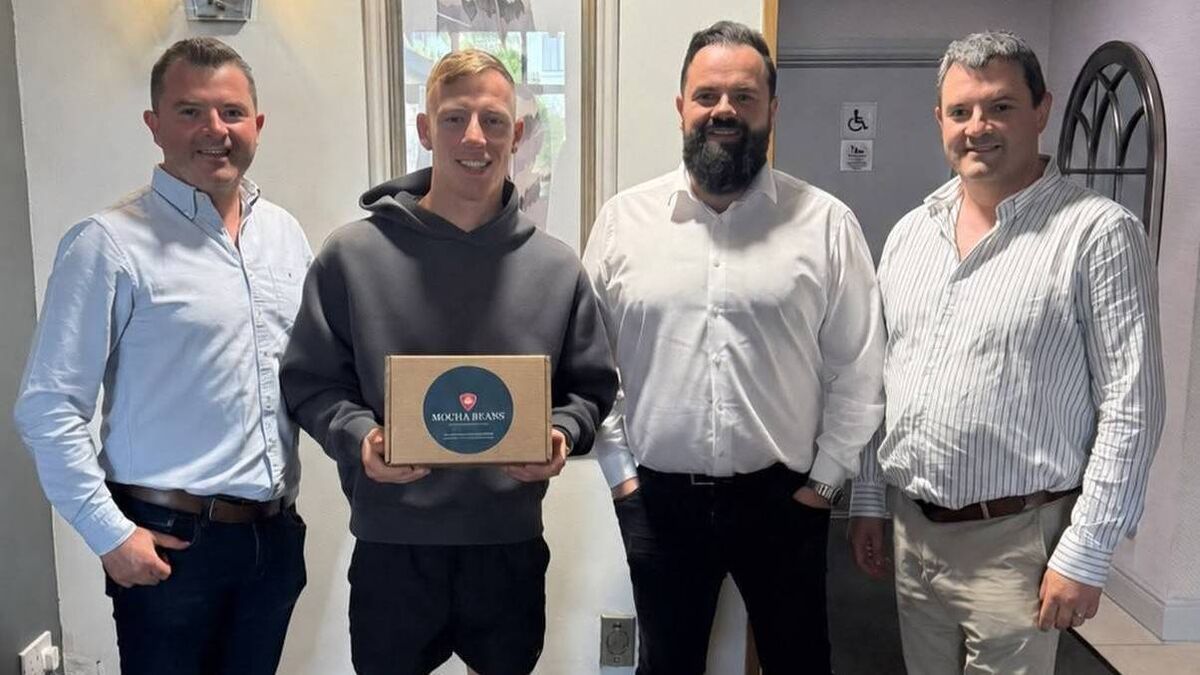 Mayo business gifts free coffee for life to All-Ireland star