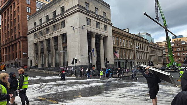 Glasgow transformed into Gotham City for filming of The Batman: Part II