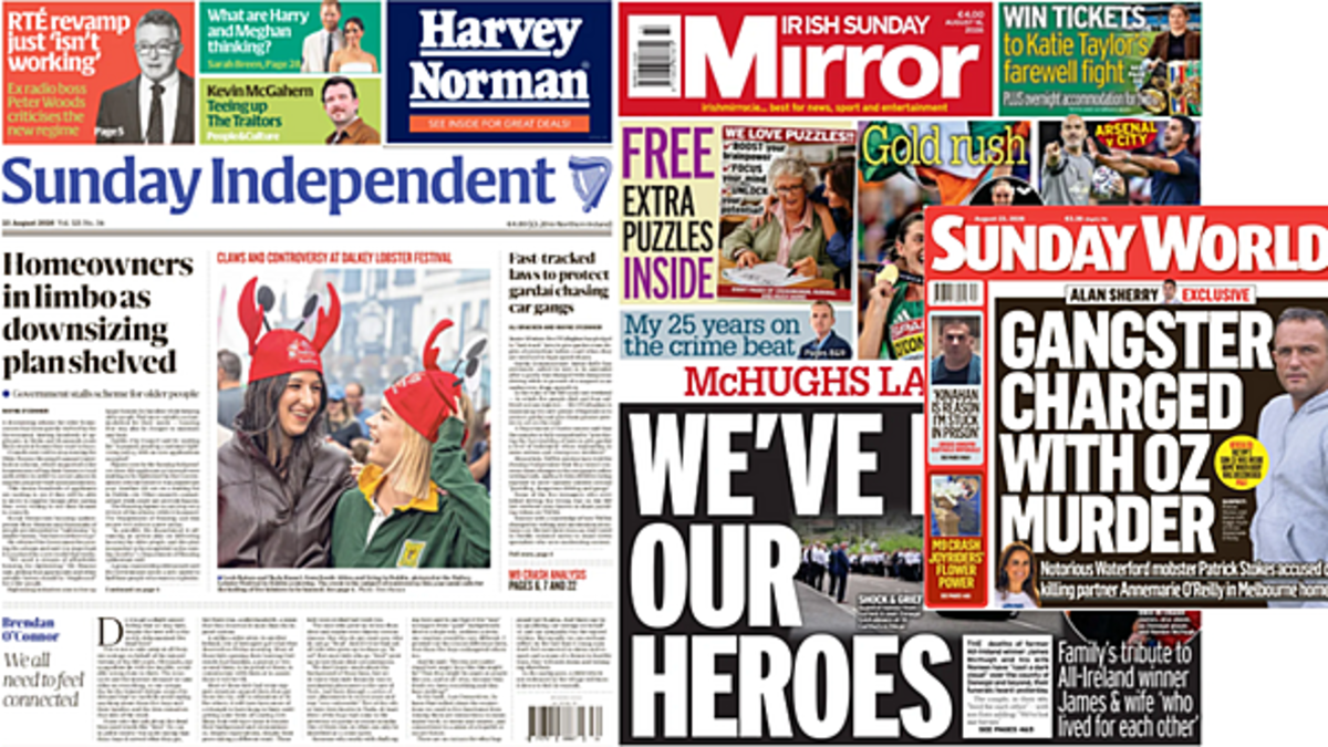 What the papers say: Sunday's front pages