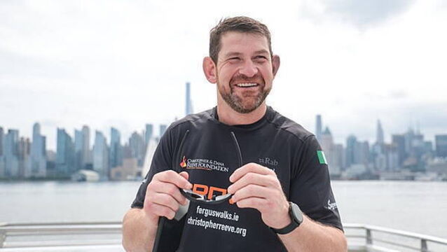 Irishman told he had 5% chance of walking again sets out on charity trek across US