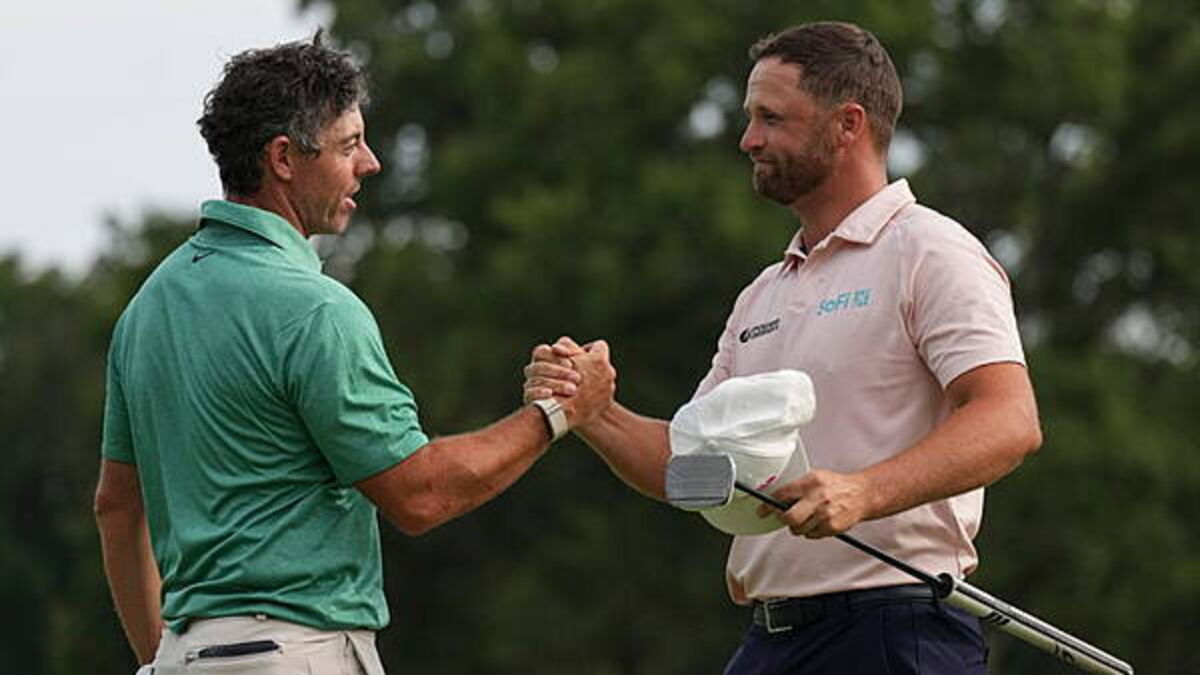 Rory McIlroy fightback falters late on as Wyndham Clark wins BMW Championship