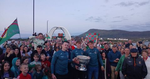 Tearful scenes as Sam Maguire is brought to Achill Island 