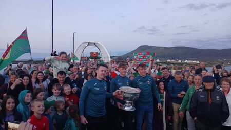Tearful scenes as Sam Maguire is brought to Achill Island 