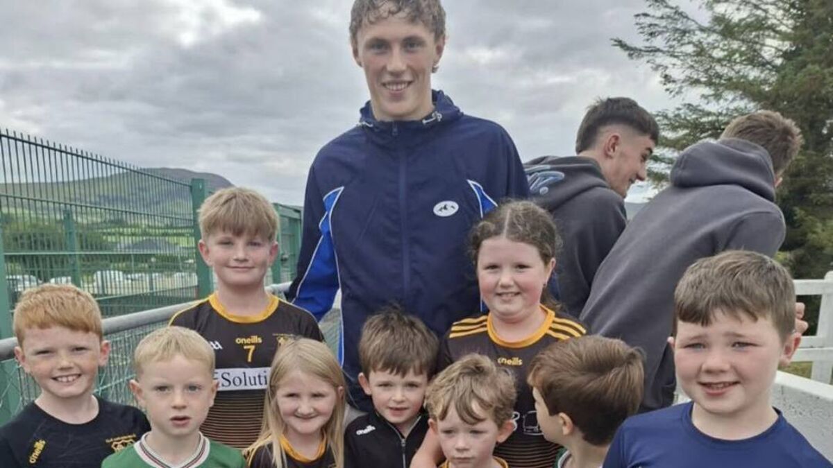 Kobe McDonald back in Mayo cheering on schoolmates