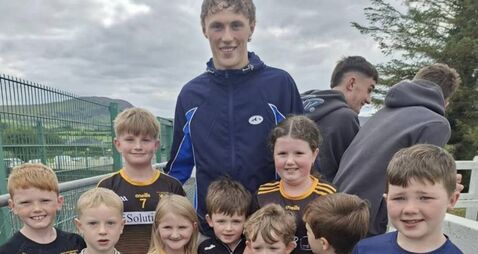 Kobe McDonald back in Mayo cheering on schoolmates