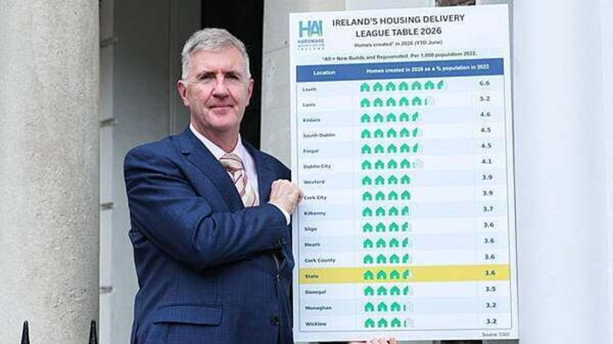 Louth on top as local authorities ranked on housing delivery