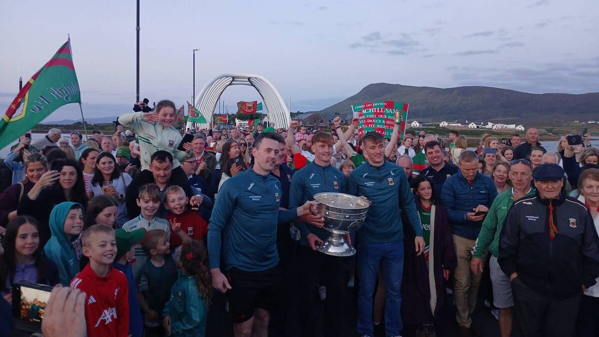 WATCH: Mayo GAA star plays the drums on emotional homecoming