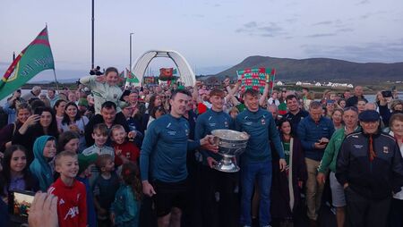 WATCH: Mayo GAA star plays the drums on emotional homecoming