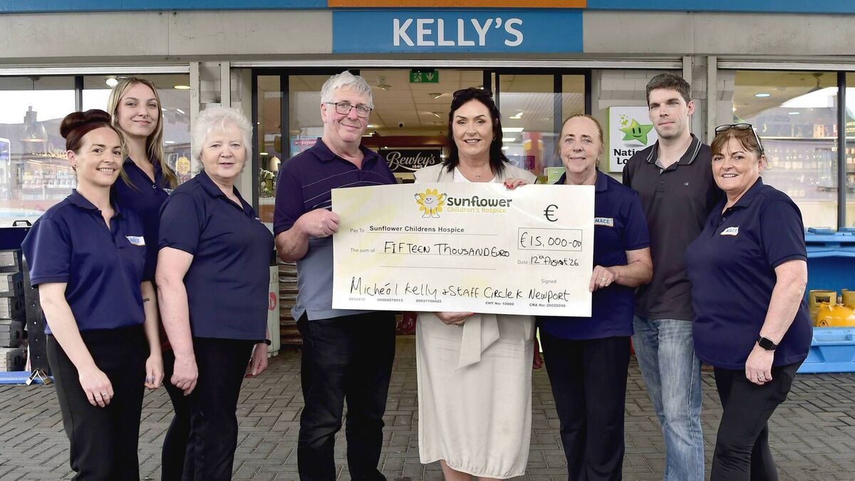 Mayo service station donates lotto commission to Hospice