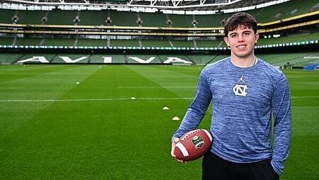 Down’s Adam McCann-Gibbs ready for college football debut at the Aviva