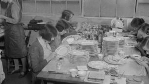 <p>Women painting decoration on to plates by hand at the Wedgwood pottery, Stoke On Trent, Staffordshire, in 1930. Picture: Fox Photos/Getty Images</p> <p>Women painting decoration on to plates by hand at the Wedgwood pottery, Stoke On Trent, Staffordshire, in 1930. Picture: Fox Photos/Getty Images</p>