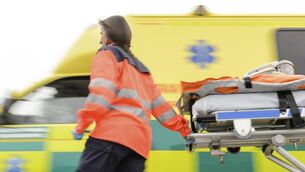 <p>Running blurry paramedic woman pulling gurney for Money and Jobs</p> <p>Running blurry paramedic woman pulling gurney for Money and Jobs</p>