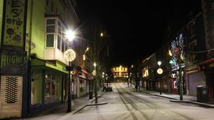 <p>Snowy scenes on Ballina's streets last winter</p>