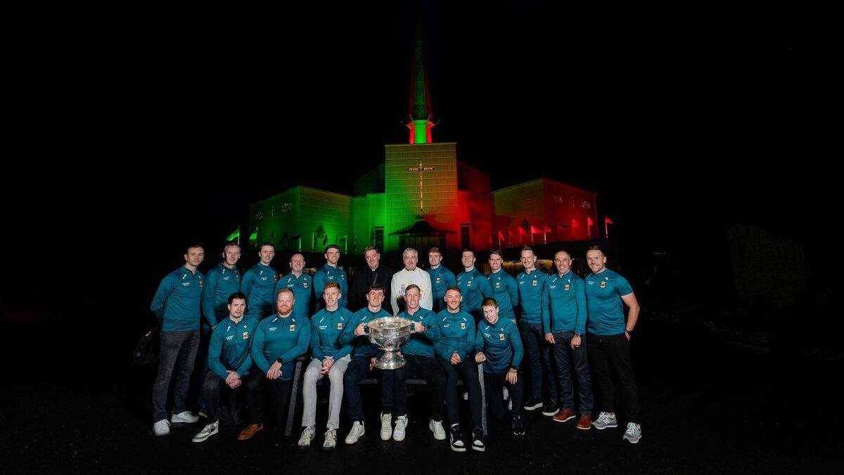 Knock Basilica lights up as Mayo team attends Thanksgiving prayer service