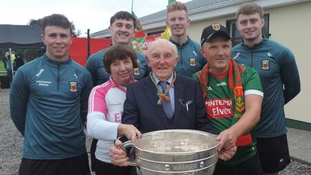 Local Notes: Sam Maguire visits Kilmovee Shamrocks GAA Club.