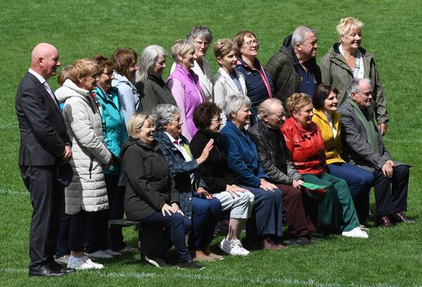 Members of the Mayo senior ladies football team of I976 who captured their first Connacht senior ladies football title were honoured during half time at last year's Connacht LGFA Senior Championship Final at Hastings Insurance MacHale Park in Castlebar. Picture: David Farrell Photography Members of the Mayo senior ladies football team of I976 who captured their first Connacht senior ladies football title were honoured during half time at last year's Connacht LGFA Senior Championship Final at Hastings Insurance MacHale Park in Castlebar. Picture: David Farrell Photography