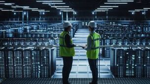 <p>Engineers at work in a data centre. Stock image.</p> <p>Engineers at work in a data centre. Stock image.</p>