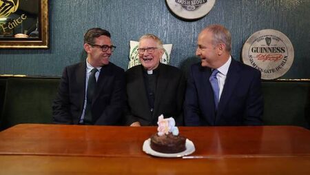 Mayo priest celebrates landmark birthday with Prime Minister and Taoiseach