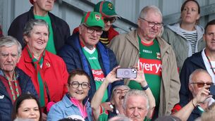 <p>A section of the crowd as the Sam Maguire Cup is brought to Gilmartin Park, Kiltimagh. Picture: Sally Lavin</p> <p>A section of the crowd as the Sam Maguire Cup is brought to Gilmartin Park, Kiltimagh. Picture: Sally Lavin</p>