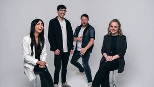 <p>Balla’s Éadaoin Ní Mhaicín (left) and her band Astro Bloc.</p> <p>Balla’s Éadaoin Ní Mhaicín (left) and her band Astro Bloc.</p>