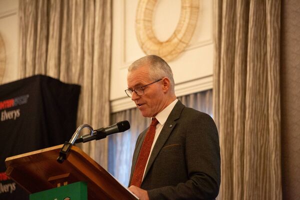 Mayo GAA Chairman Seamus Tuohy addresses delegates at the 2023 County Convention Mayo GAA Chairman Seamus Tuohy addresses delegates at the 2023 County Convention
