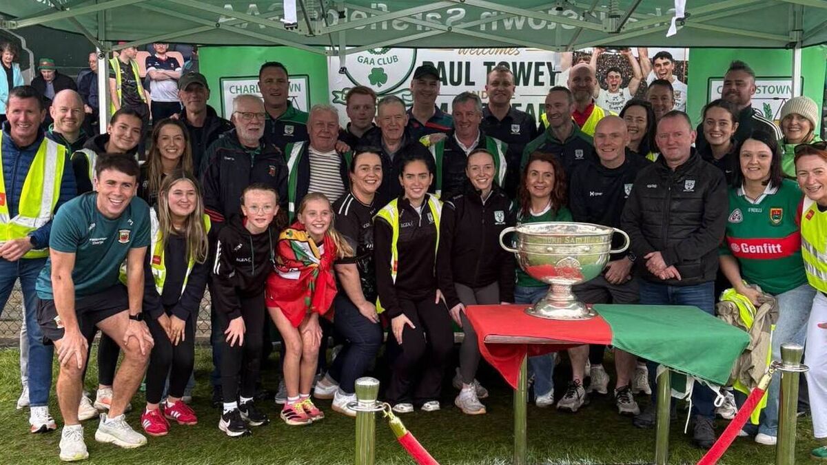Local Notes: Sam Maguire's visit to Fr O'Hara Park, Charlestown.