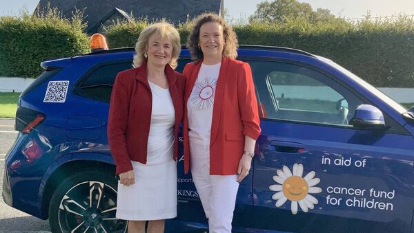 Mary Plunkett and Mary Cunningham dressed in club colours while supporting the cancer fund for children walk that stopped for refreshments in Ballintubber. Kudos to Michael Corrigan and his staff who made sure all the walkers and supporters were looked after. Picture by Tom Quinn. Mary Plunkett and Mary Cunningham dressed in club colours while supporting the cancer fund for children walk that stopped for refreshments in Ballintubber. Kudos to Michael Corrigan and his staff who made sure all the walkers and supporters were looked after. Picture by Tom Quinn.