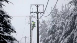<p>ESB crews are working to restore the power in impacted areas.</p>
