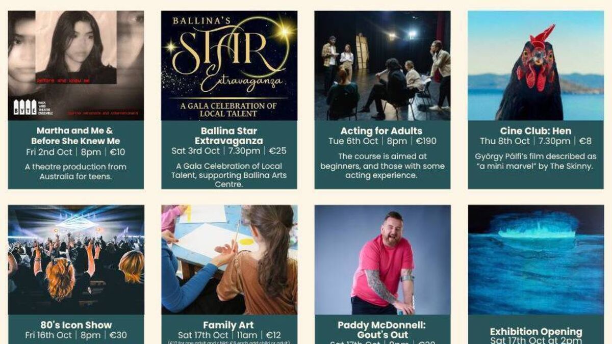 Action-packed October at Ballina Arts Centre