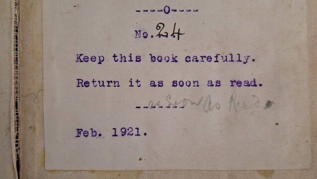 Pair of books returned to Mayo library were 105 and 71 years overdue Pair of books returned to Mayo library were 105 and 71 years overdue